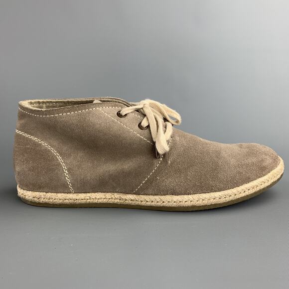 ALLSAINTS SPITALFIELDS Size 8 Taupe Suede Lace Up Chukka Boots - Picture 1 of 7
